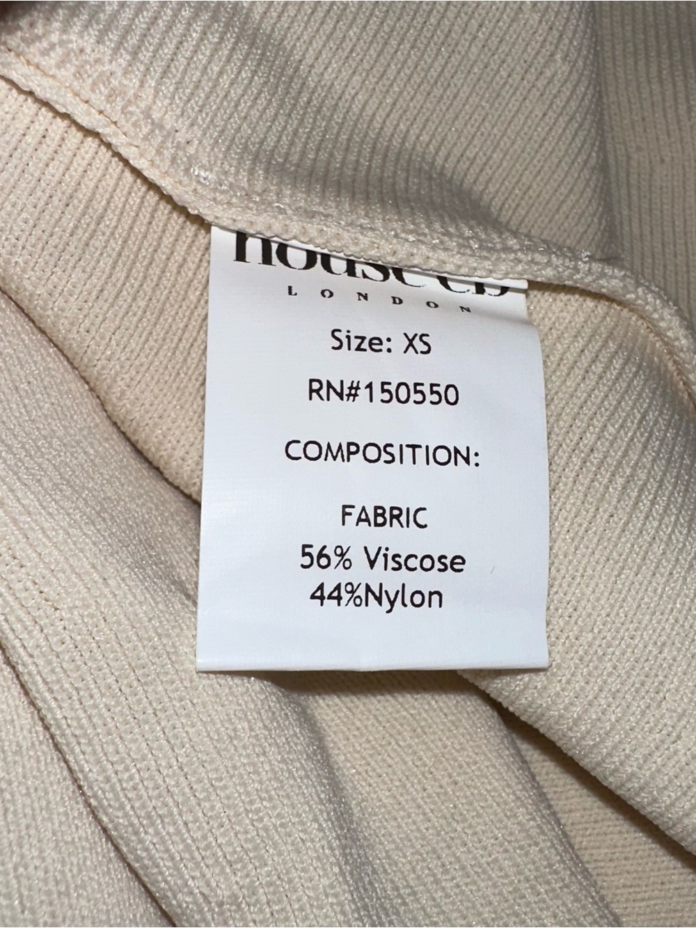 House of CB Caprice Rib Knit Long Sleeve Flare Cottagecore Cream Dress Size XS - Picture 8 of 10